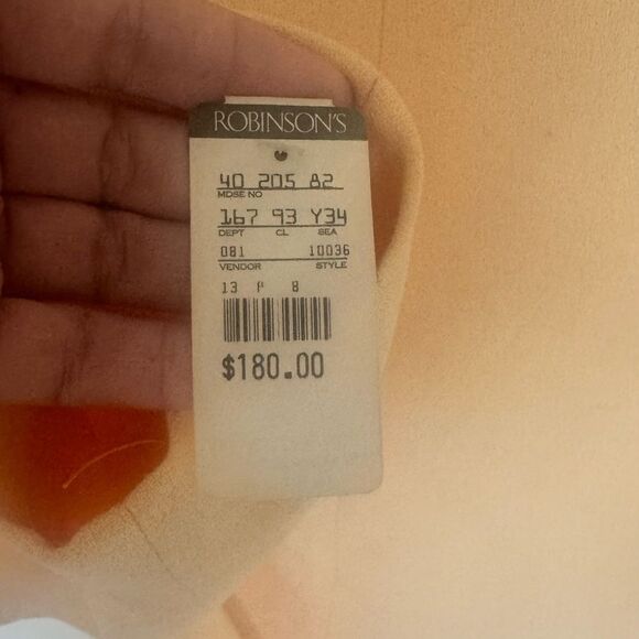 Vintage Jones New York Wool Blazer 80s Cropped Bolero Jacket Butter Yellow USA - Picture 6 of 10